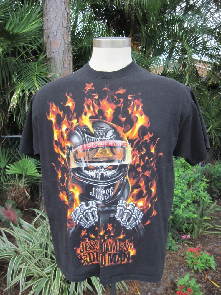 West Coast Choppers X Black Shirt Jesse James Is A Dead Man Shirt