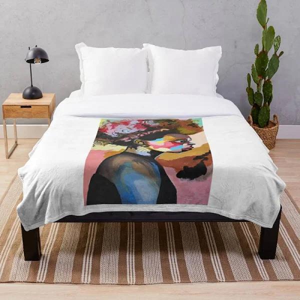 Womeniva Throw Blanket | Redbubble Black Lives Matter Blankets Fleece Blanket, Blanket Sofa Bed, 3D Blanket