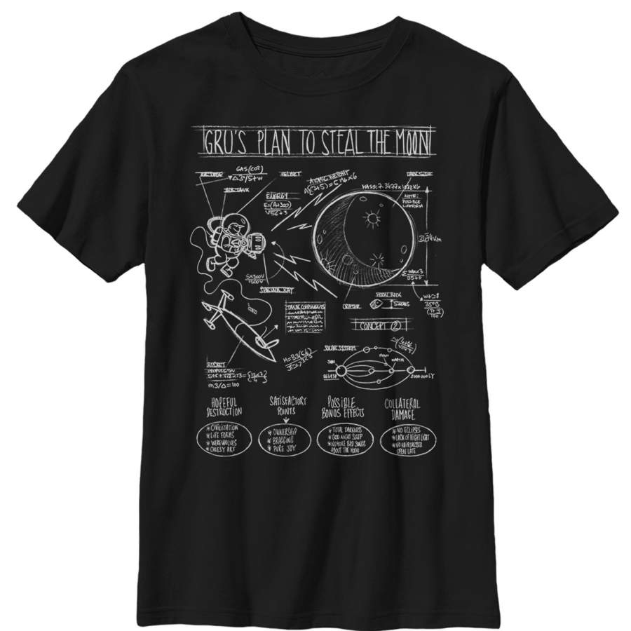 Despicable Me Boy’s Gru Plans to Steal Moon  T Shirt