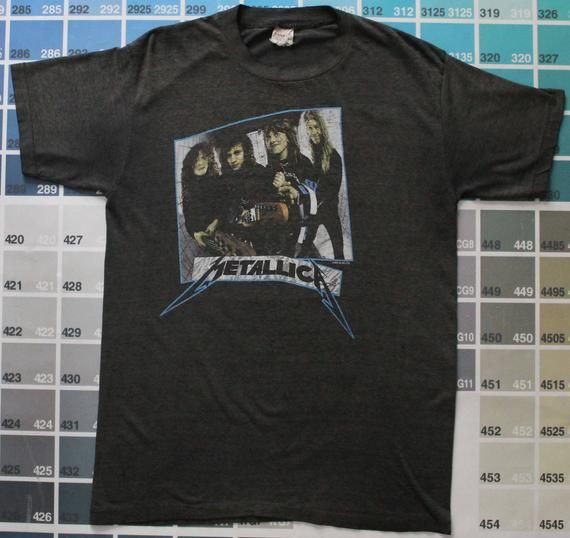 Vintage Metallica Shirt Worn In Band Vintage Metallica Metallica Shirt ...