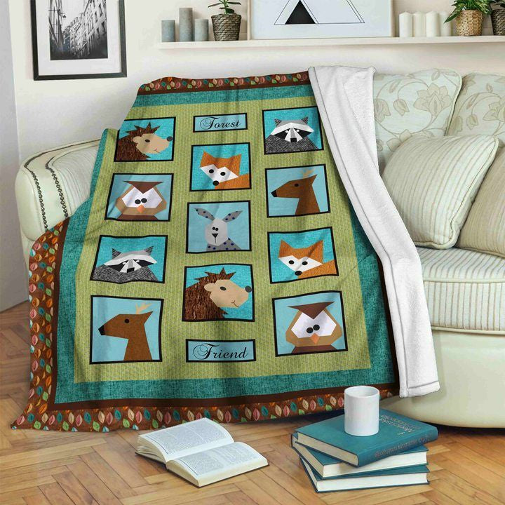 Animal Clm2711066S Sherpa Fleece Blanket