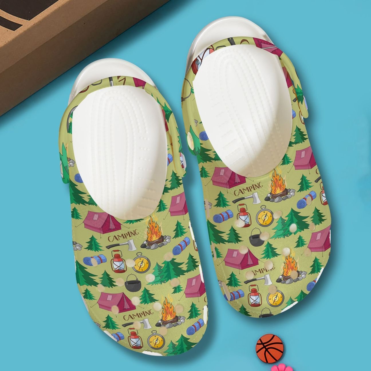 Camping Personalized Clog, Custom Name, Text, Color, Number Fashion Style For Women, Men, Kid, Print 3D Enjoyable Camping Pattern