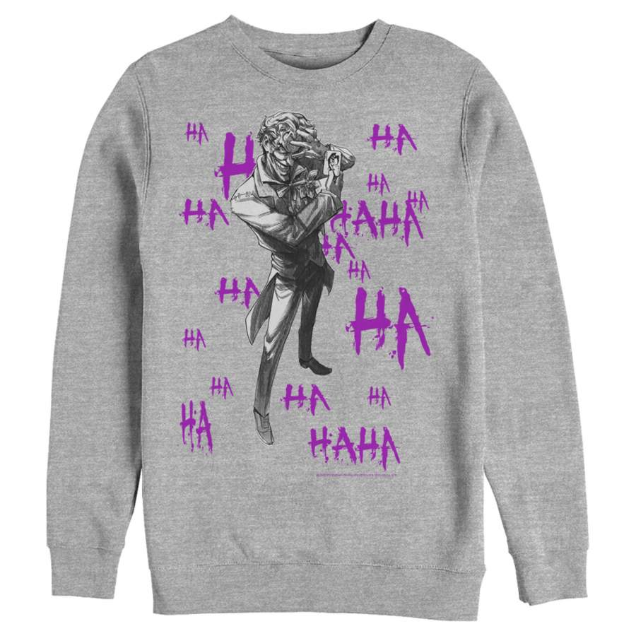 Batman Men’s Joker Ha Ha  Sweatshirt