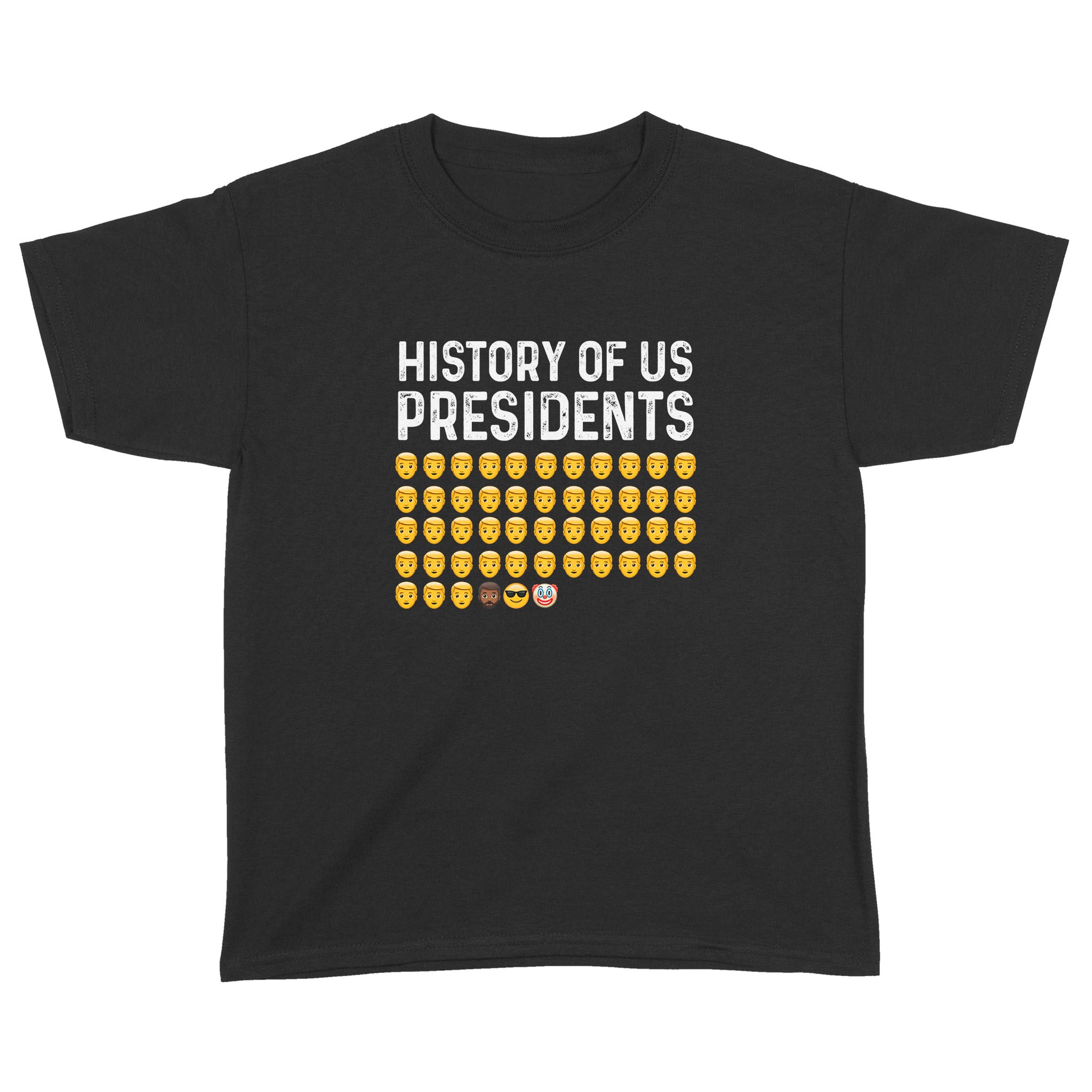 History Of Us Presidents Emoji Funny Shirt – Standard Youth T-Shirt