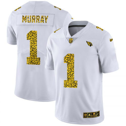 Men’S Arizona Cardinals Kyler Murray Nike Flocked Leopard Print Vapor Limited Jersey