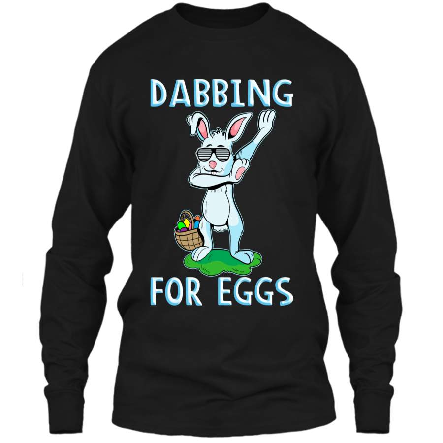 Dabbing Easter Bunny kids t Shirt LS Ultra Cotton Tshirt