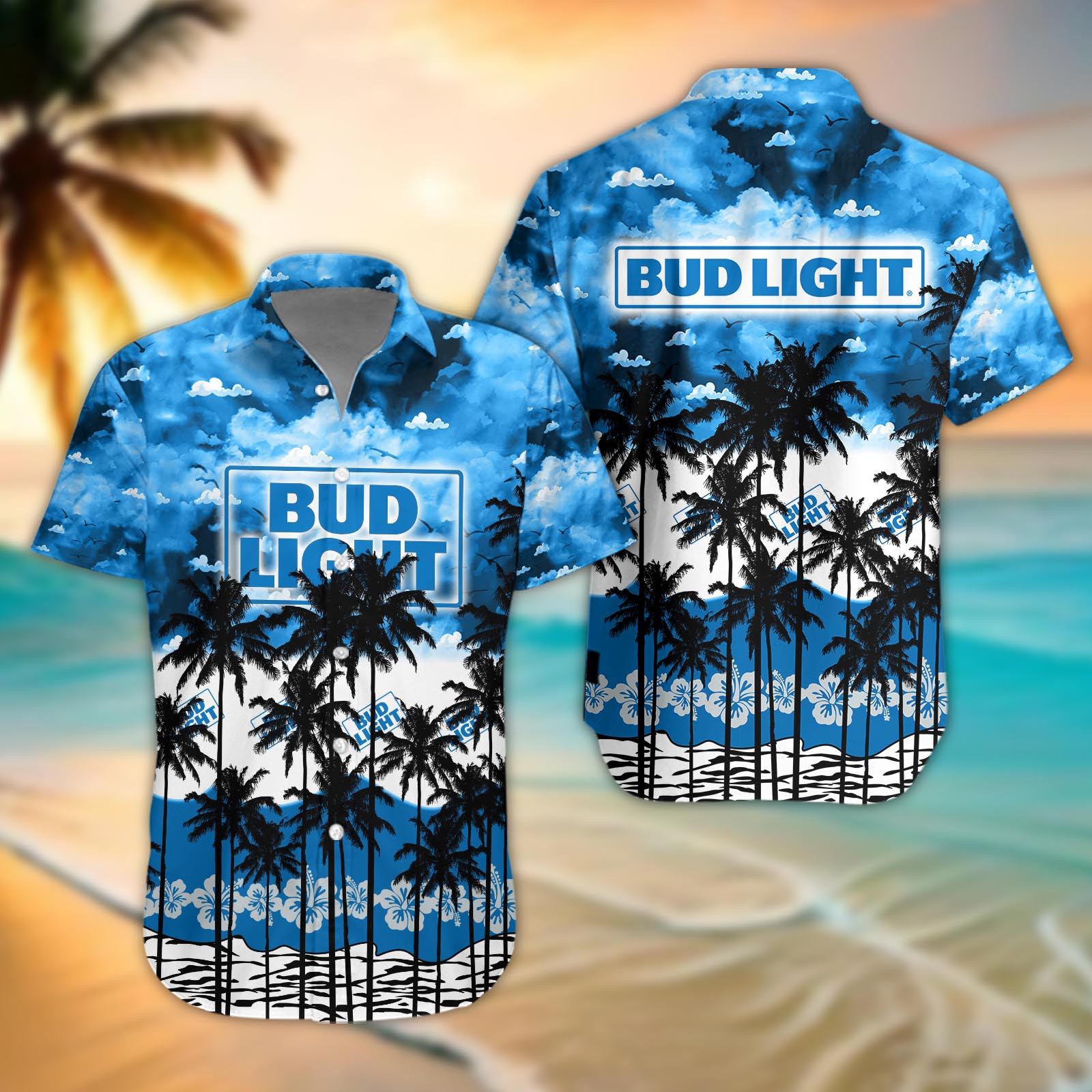 Bud Light Aloha Shirt