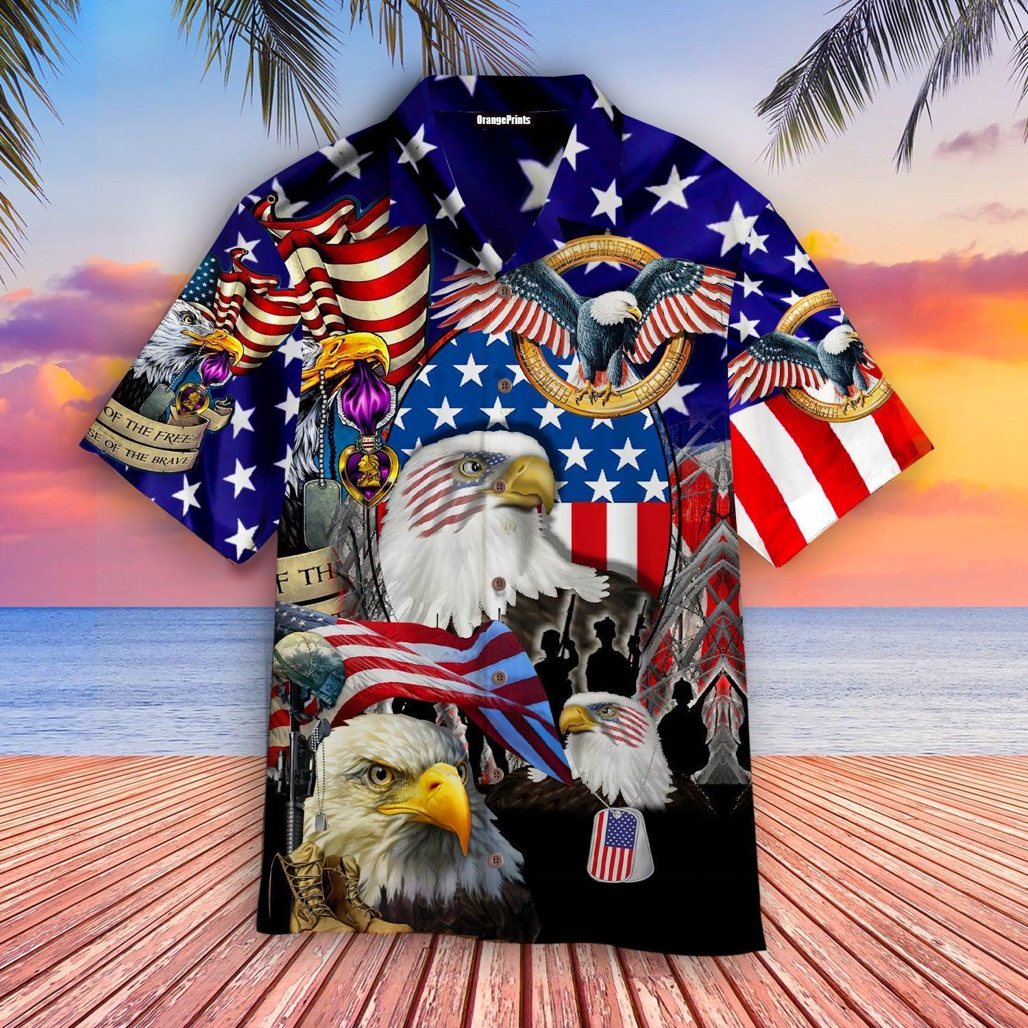 Patriotic Eagle Hawaii Shirt For Men Women Ha42601