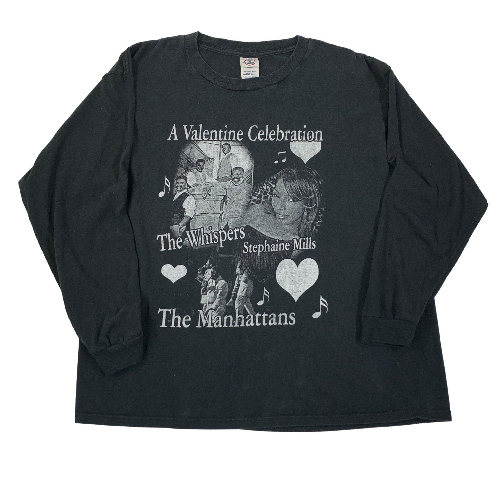 Vintage The Manhattans “A Valentine Celebration” Long Sleeve Shirt