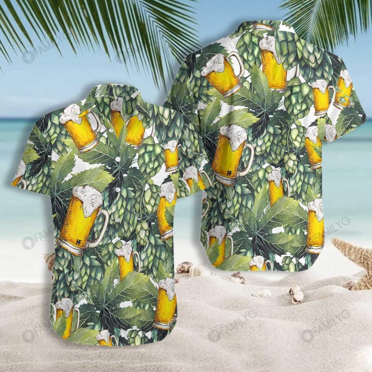 Beer Craft For This Summer Tropical Pattern – Beer Hawaiian Shirt Summer Hawaiian For Men, Women, Couple