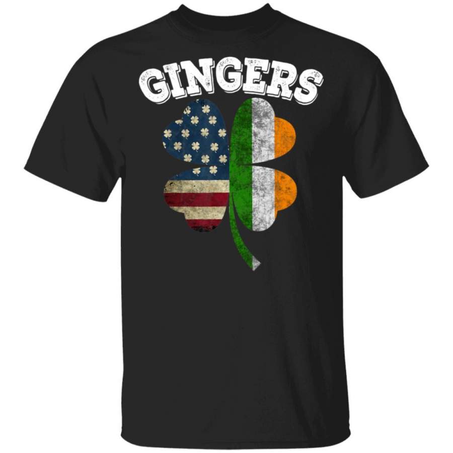 Vintage Gingers Ireland Flag Irish St patricks Day T Shirt Saint Paddys Patricks Tshirt Lucky Shirts Drink Green Beer Irish Gifts Funny Tee