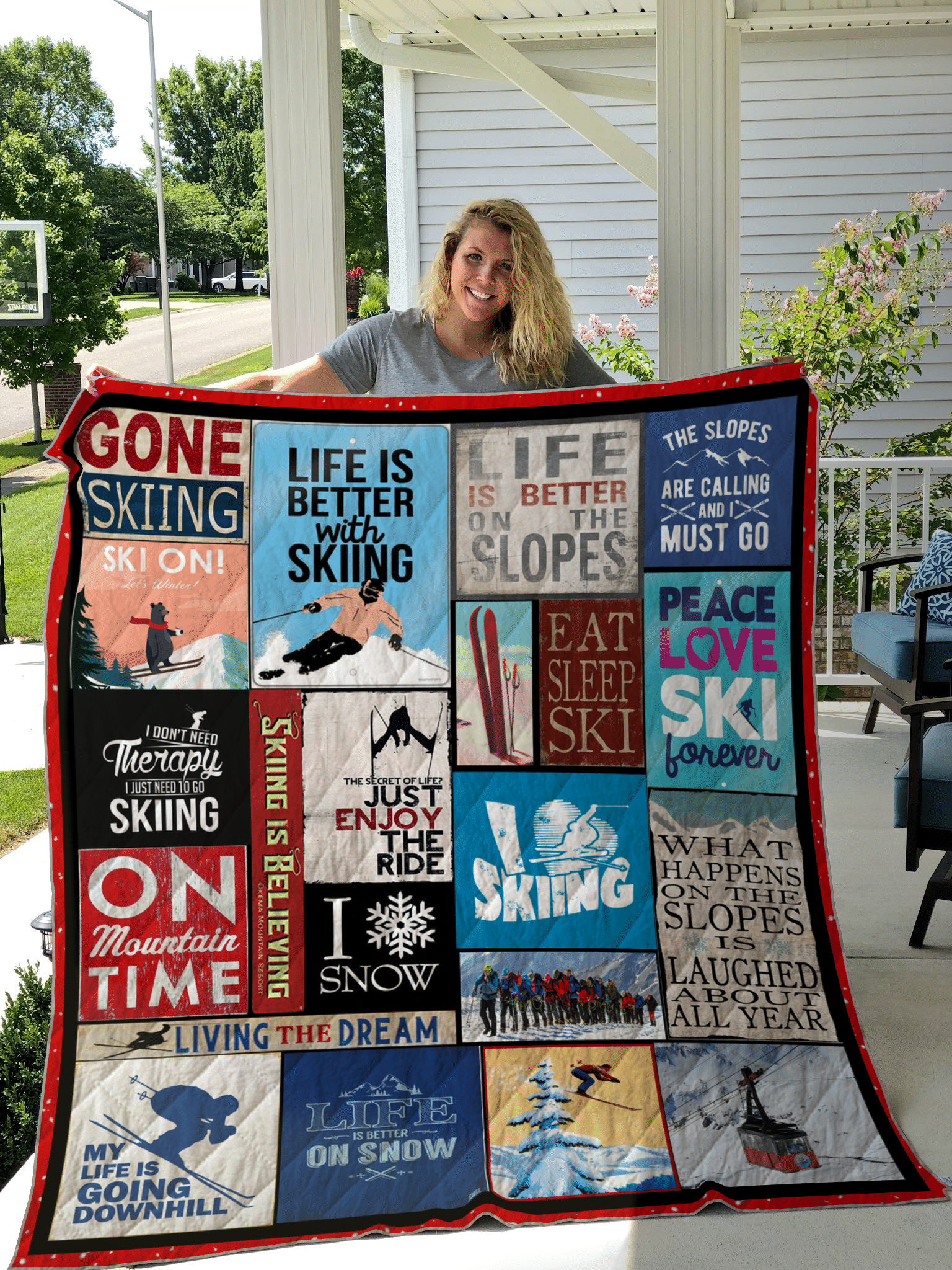 Skiing TD2809784 Quilt Blanket