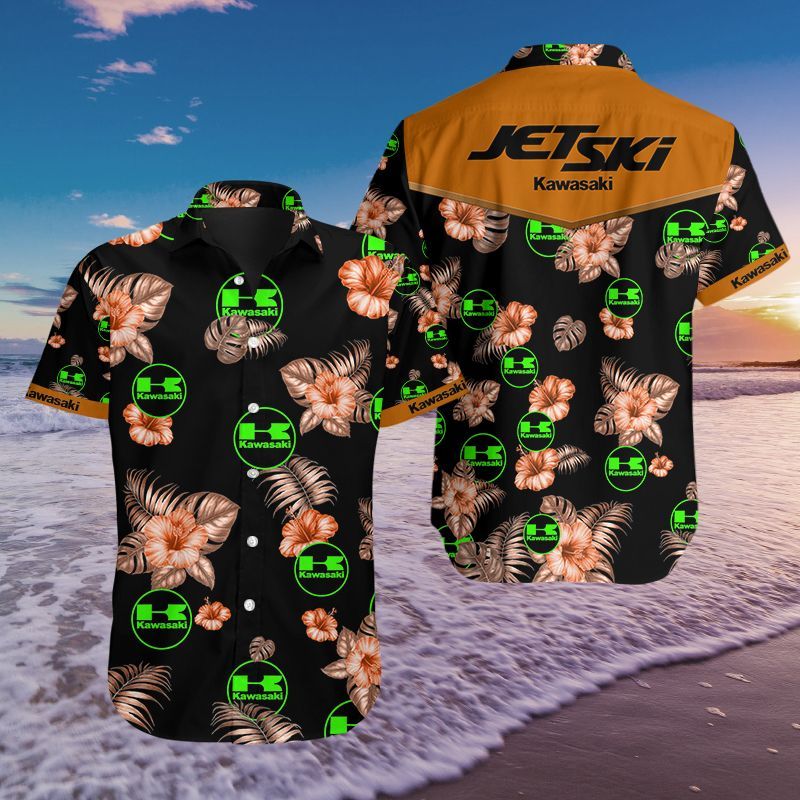 3D All Over Printed Jet Ski An-Nh Hawaiian Shirts Ver 1 (Orange)