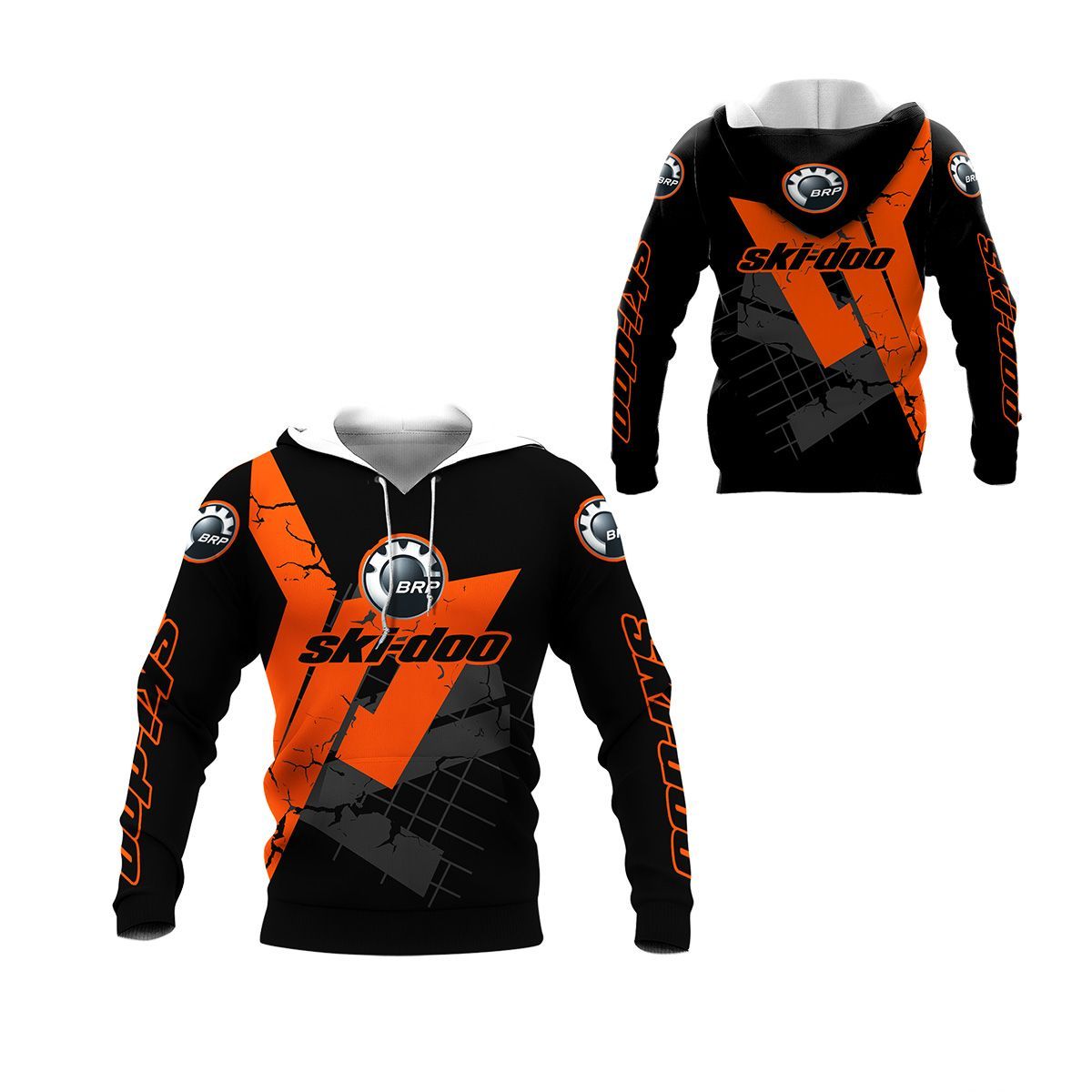 3D All Over Printed Ski doo TNC-HT Shirts Ver 4 (Orange)