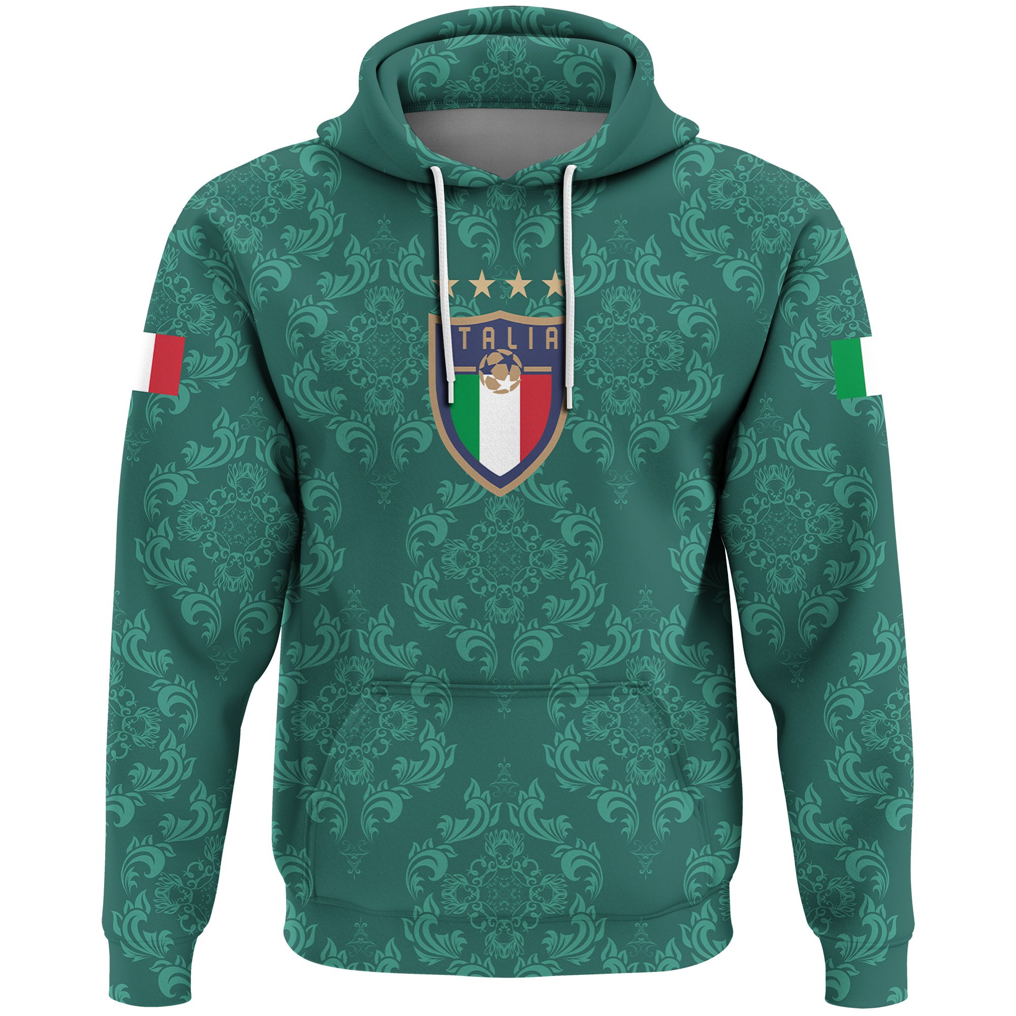 (Custom) Italia New Style Hoodie Euro Soccer A27