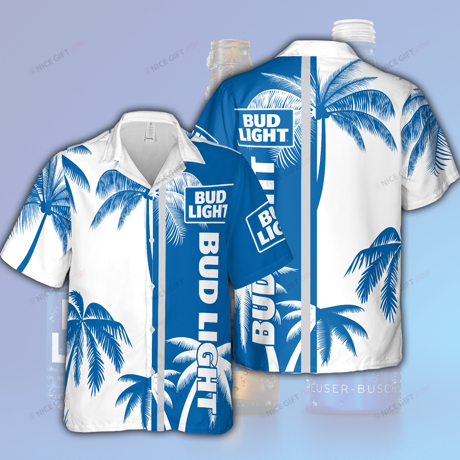 Bud Light Hawaiian Shirt 3Hs-J7O9