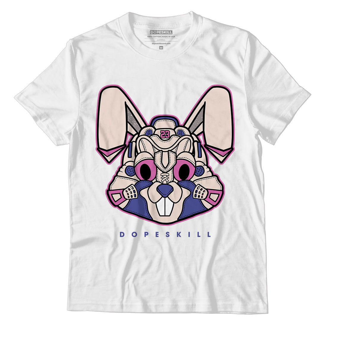 Jordan 7 Se Sapphire Dopeskill T-Shirt Sneaker Rabbit Graphic