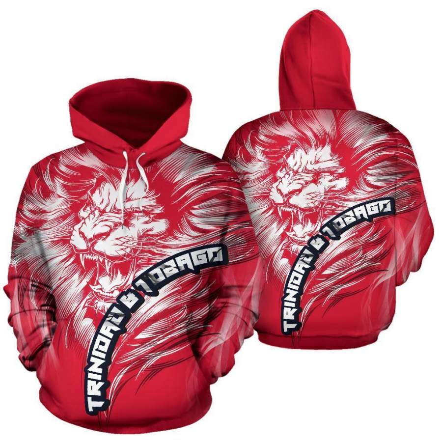 Trinidad and Tobago Lion Red Hoodie PL195