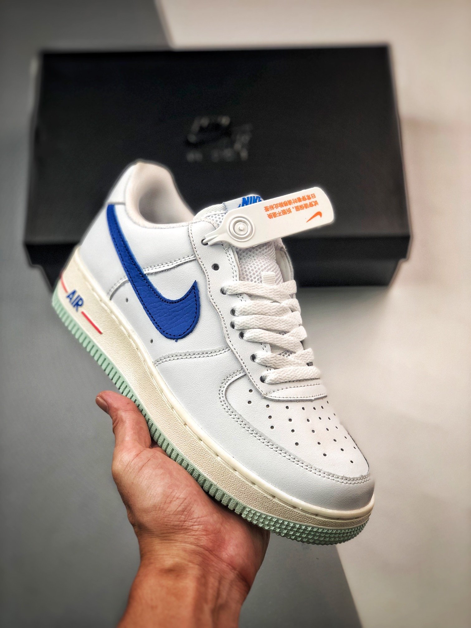 Nike Air Force 1 Low USA Hoops White Blue Red DX2660-100 5340377