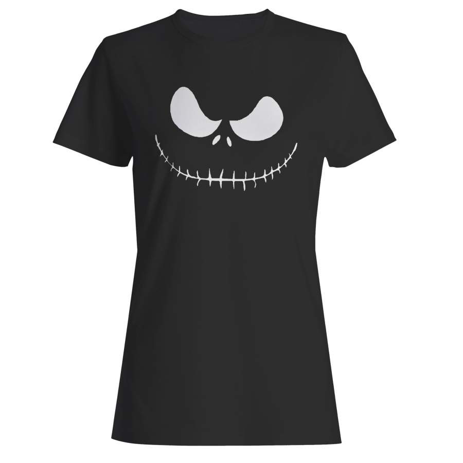 Jack Skellington Face Nightmare Before Christmas Woman’s T-Shirt