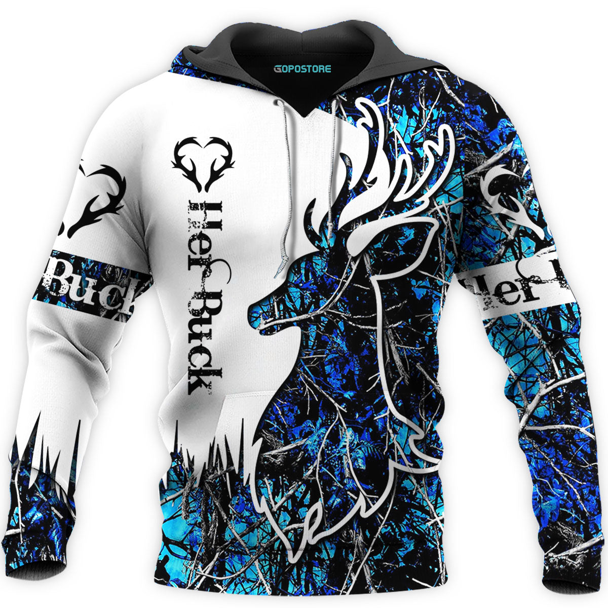 Couple Deer 3D All Over Printed Shirts Custom Personalized Text Name Hoodie, Short, Sweater