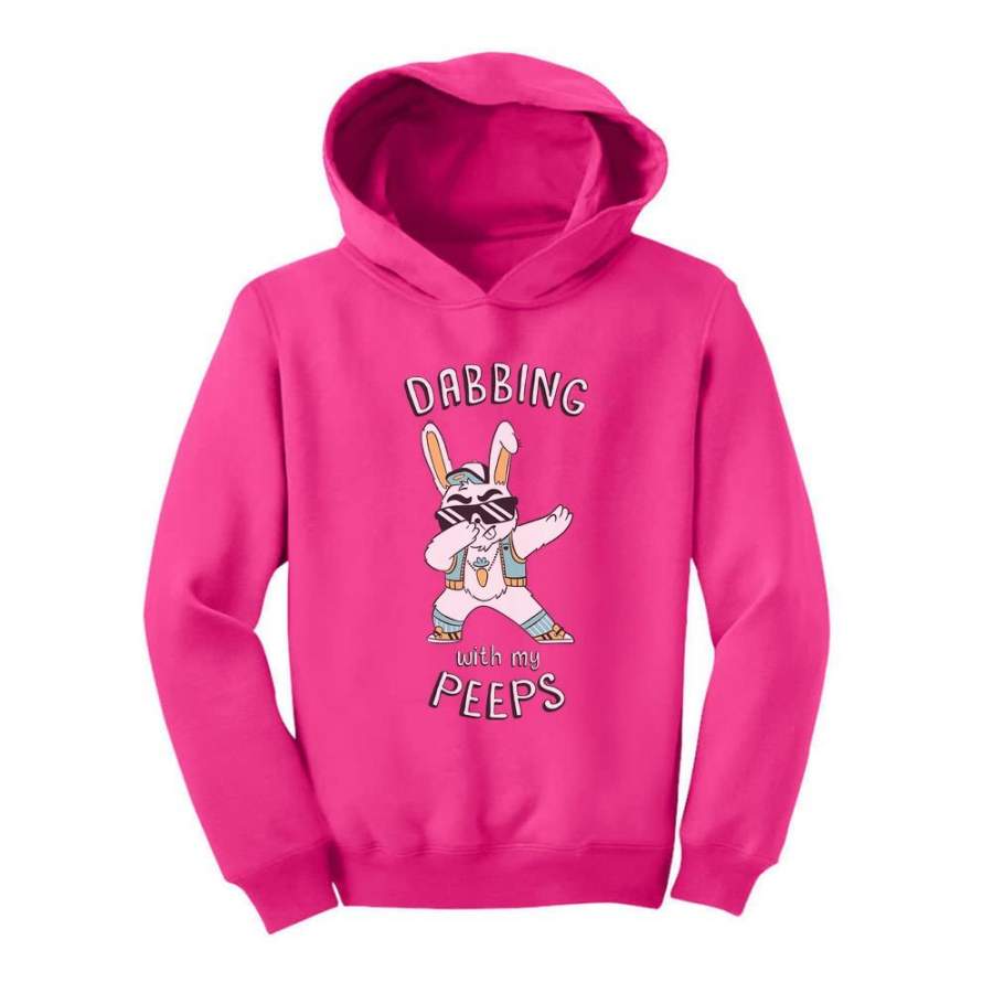 Dabbing With My Peeps Easter Bunny Toddler Hoodie