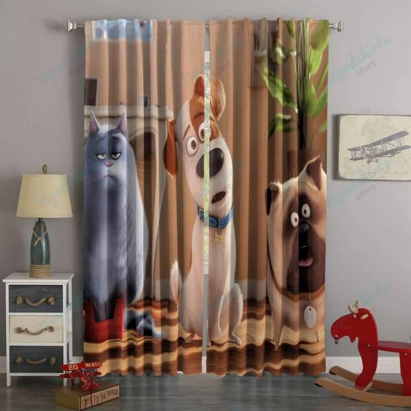 3D Printed Secret Life of Pets Style Custom Living Room Curtains