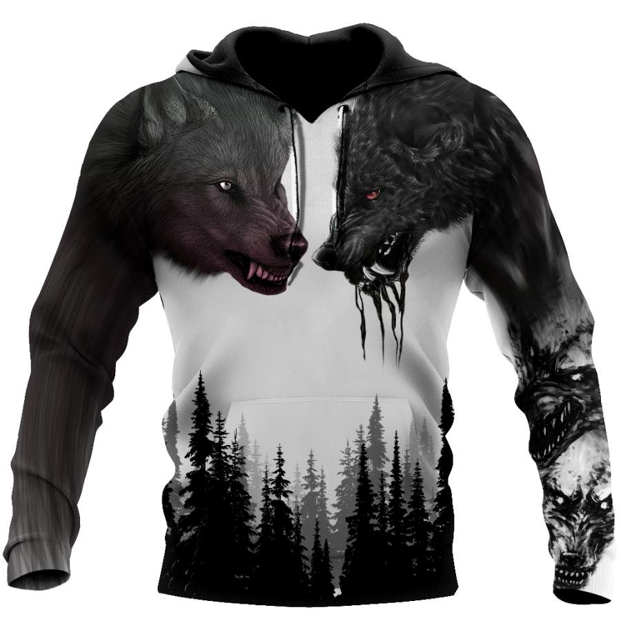 Wolf 3D All Over Printed Hoodie For Men and Women MH2410202ST