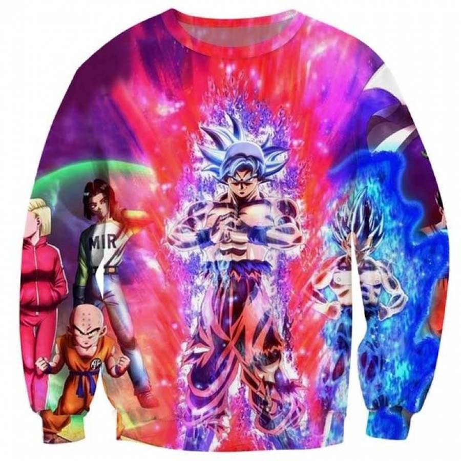 Cloudstyle Dragon Ball Super 3d Anime Sweatshirt Men Goku Ultra Instinct 3d Print Pullover Top 8395