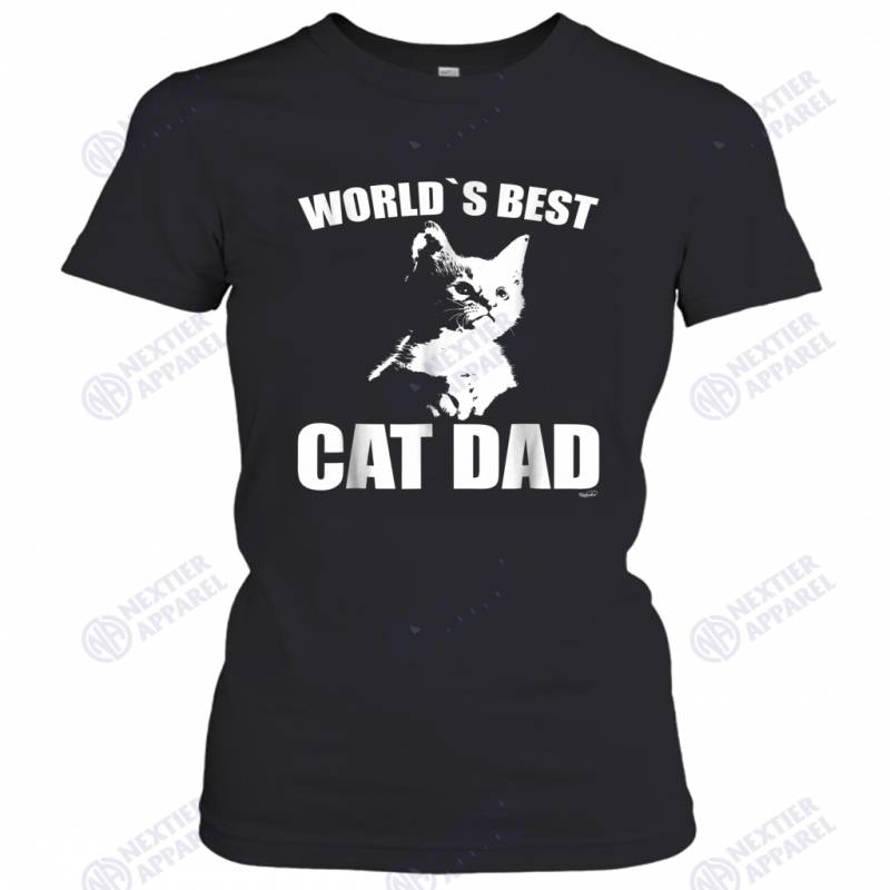 Mens funny WORLD`S BEST CAT DAD KITTEN Women’s T-Shirt