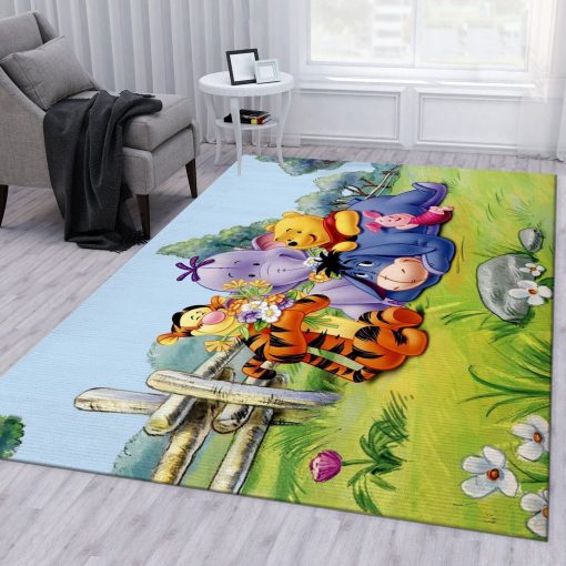 Winnie The Pooh Ver17 Disney Rug All Over Print Logo Custom Area Rug Carpet Full Sizes Home Living Rug Carpet Decor