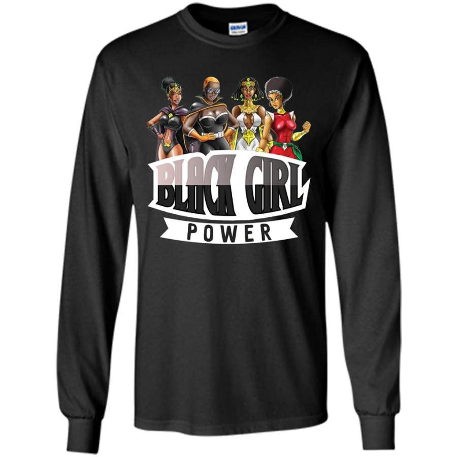 Super Hero Black Girl Power T-Shirt