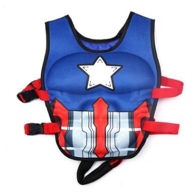 Child Rescue Vest Baby Boys Girls Children Swimming Life Vest Cartoon Pattern Beach Life Jacket Spiderman Clothing Cool for Kids alx