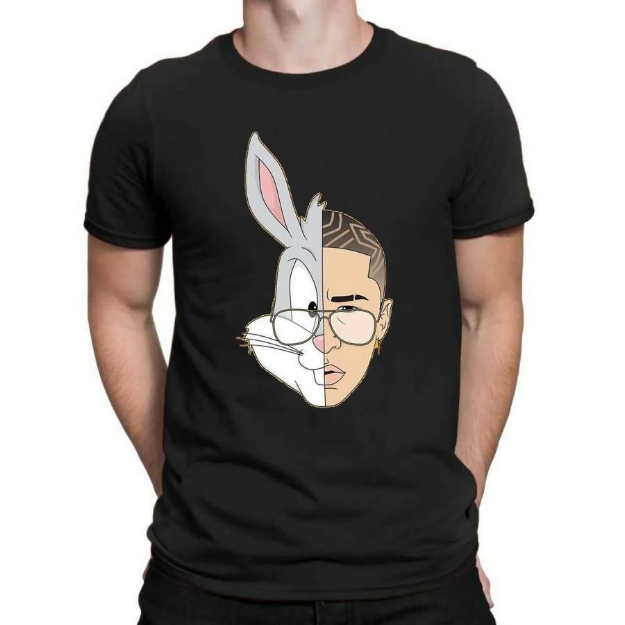 NEW Bad Bunny Maluma Ozuna Pop Hip Hop Rapper Mens Cotton Short Sleeve T-Shirt