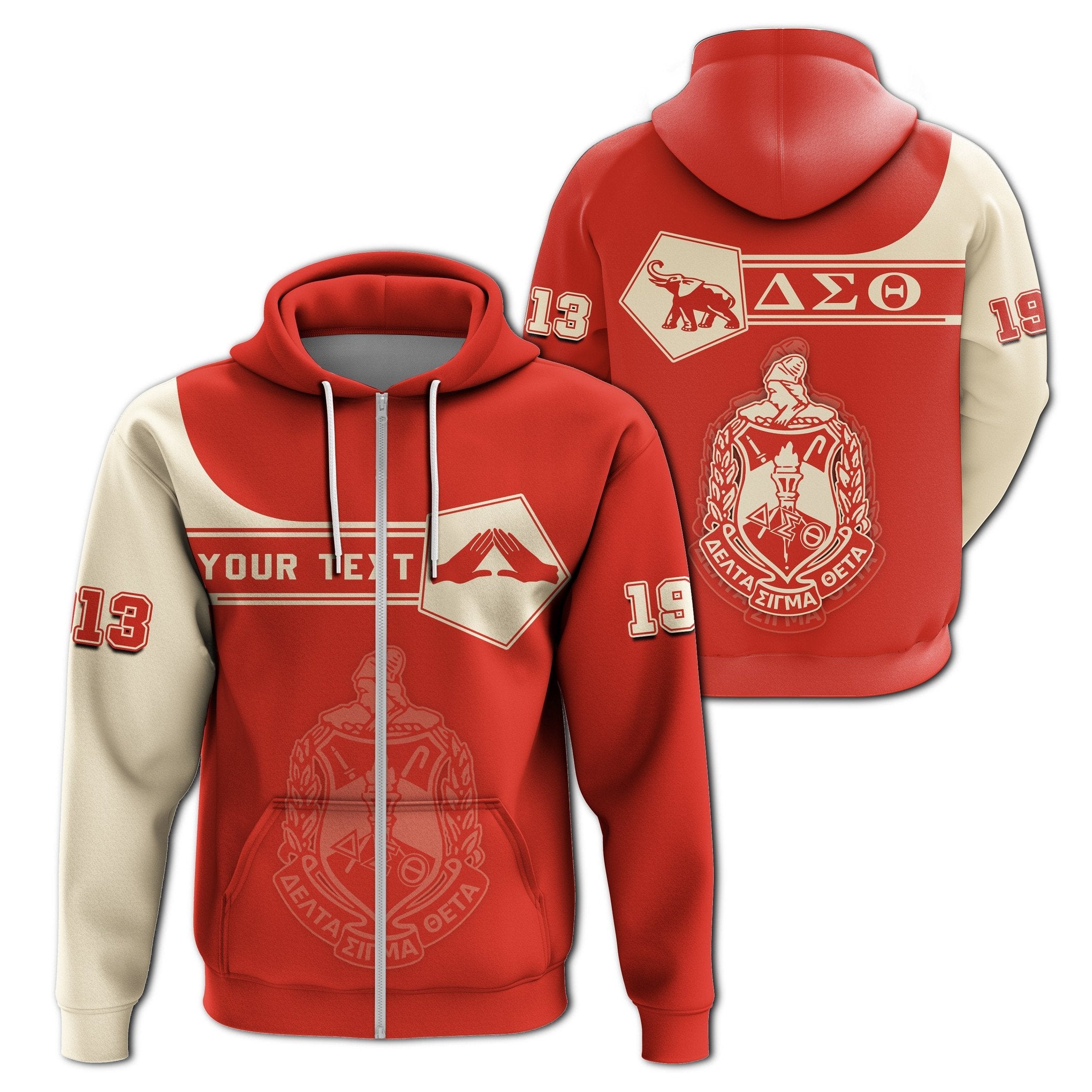 Sorority Hoodie – Personalized Delta Sigma Theta Zip Hoodie Simple Style