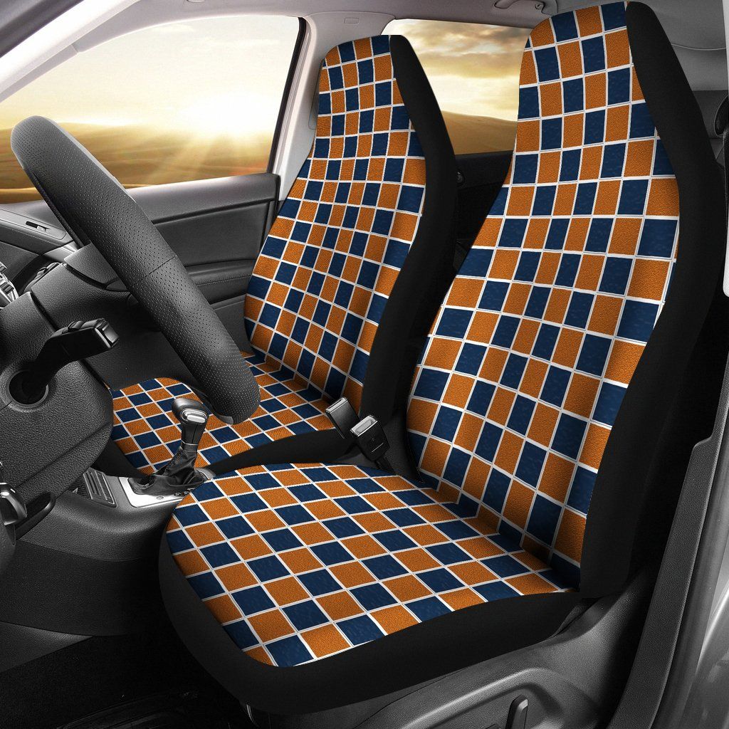 Auburn Tigers Checkered Auburn Univ War Eagle Football Micro Fiber Auto Seat Covers SUV Seat Covers