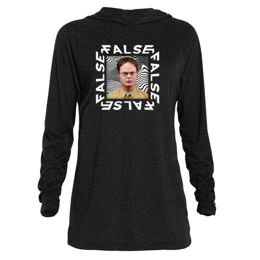 The Office Dwight False Tri-blend Raglan Hoodie