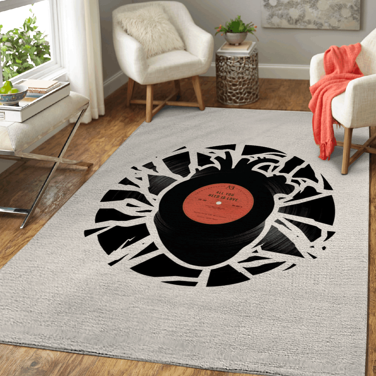 All you need is Love – Music Art For Fans Area Rug Carpet