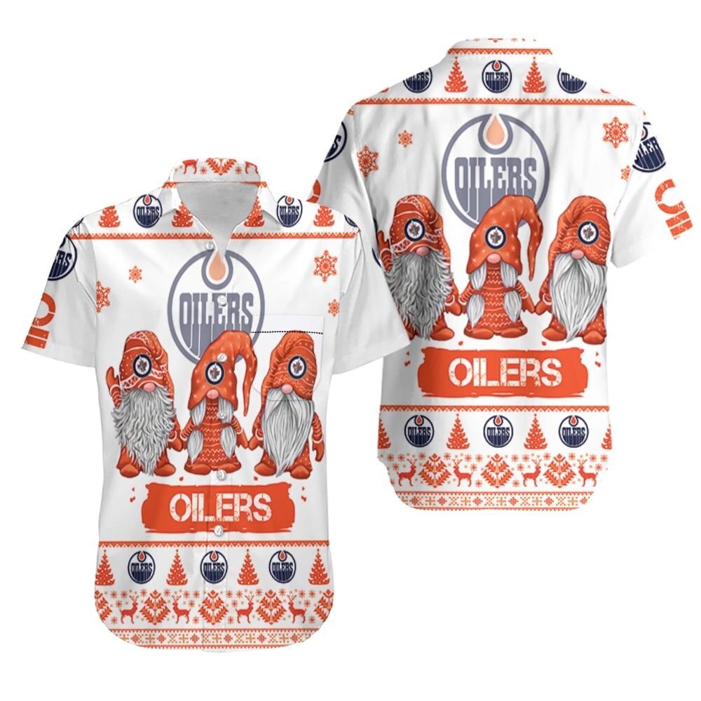 Christmas Gnomes Edmonton Oilers Ugly Sweatshirt Hawaii Shirt Ha93228