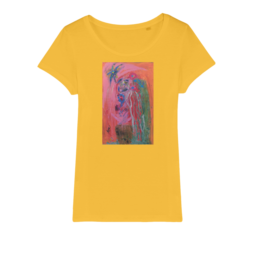 Organic Cotton Jersey Womens T-Shirt Bird Of Paradise