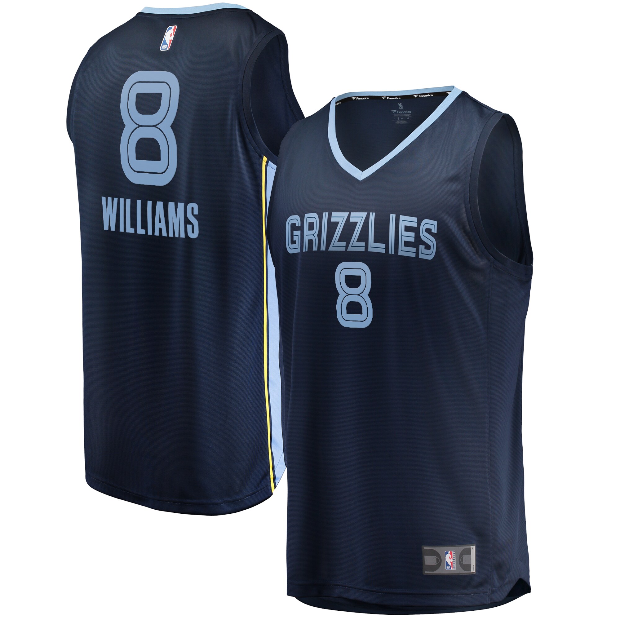 Memphis Grizzlies Ziaire Williams Fast Break Jersey Navy – Icon Edition