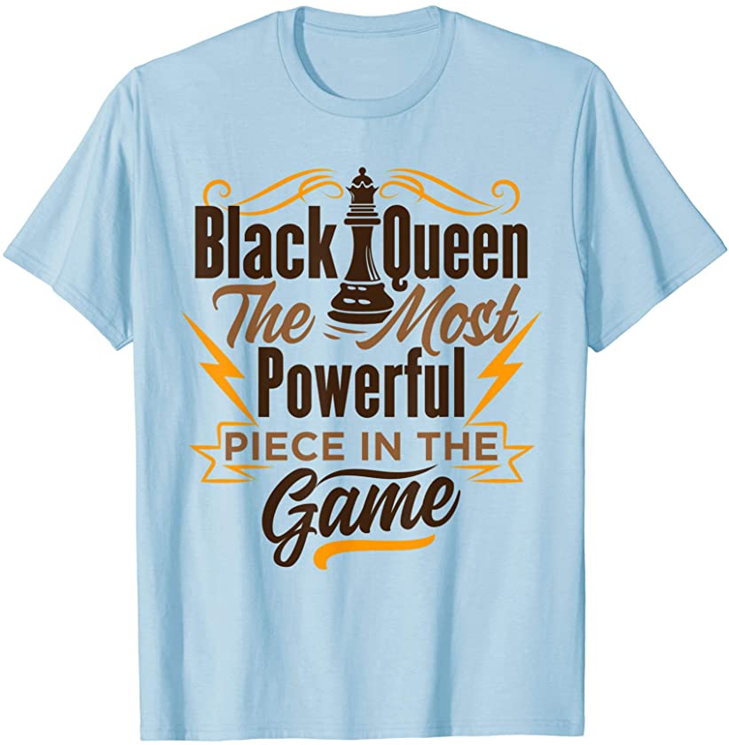 Womens Black Queen Shirt, Black Queen Chess Tshirt T-Shirt