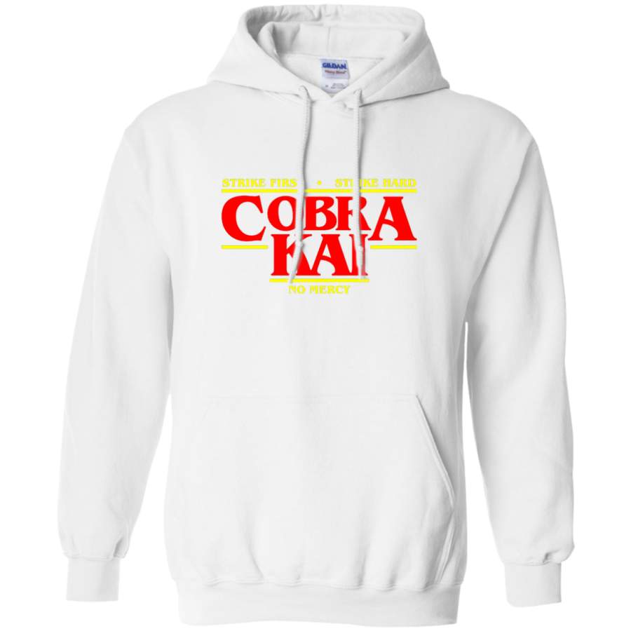 AGR Cobra Kai – Strike First, Hard, No mercy Gildan Pullover Hoodie