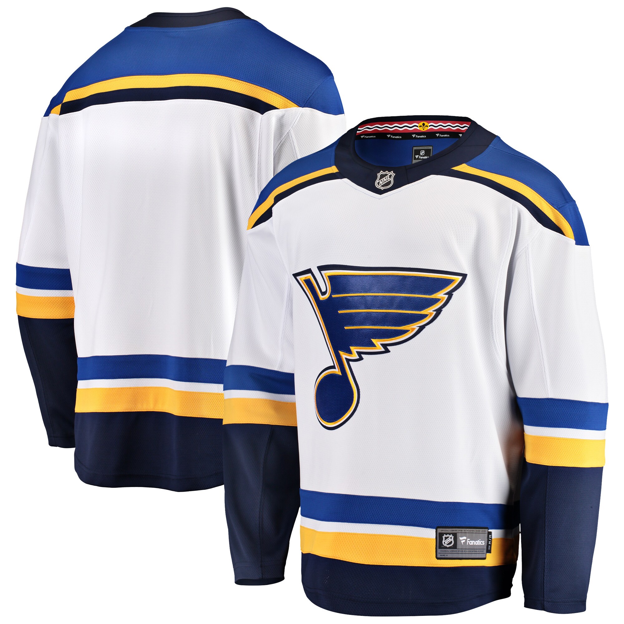 Men's St. Louis Blues White Breakaway Away Jersey