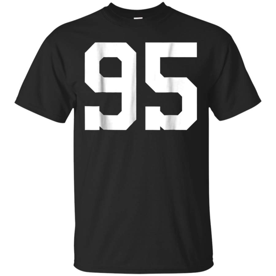 AGR 95 Sports Jersey Number T-Shirt for Team Fan Player Coach