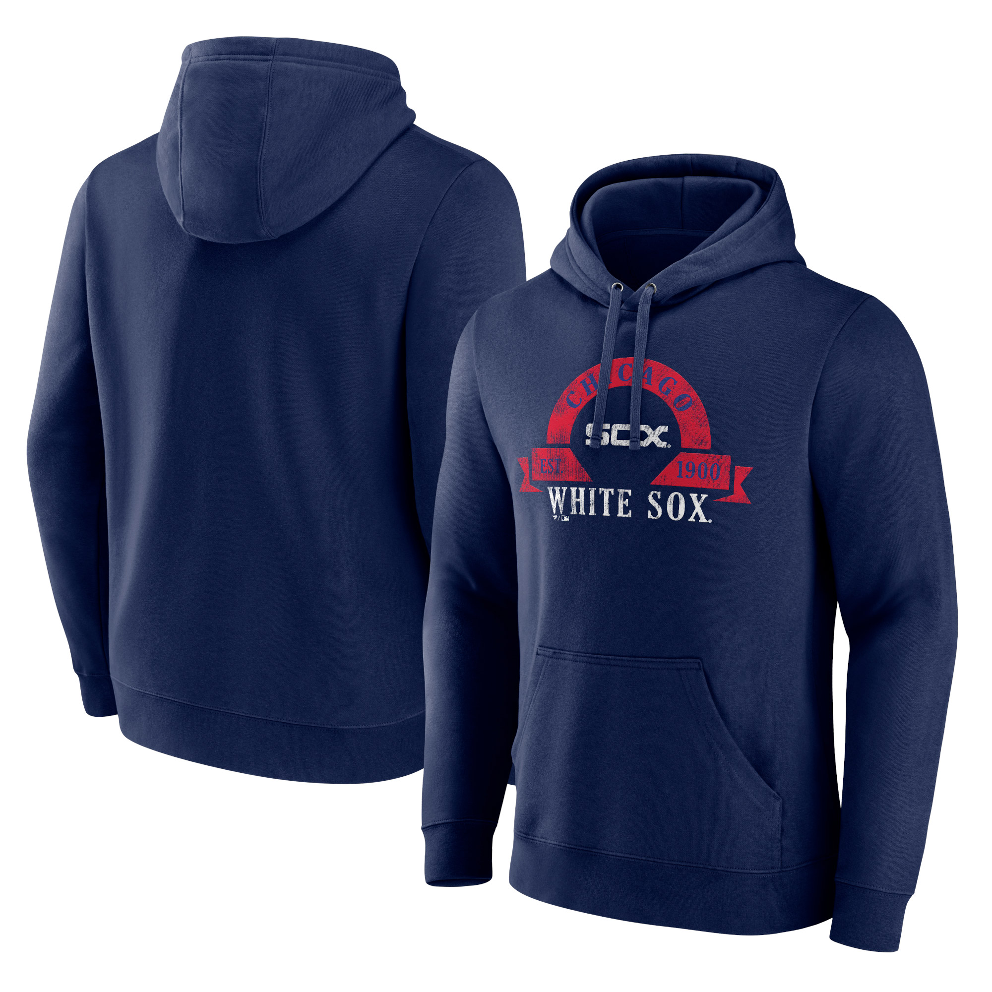 Men's Chicago White Sox Navy Big & Tall Utility Pullover Hoodie