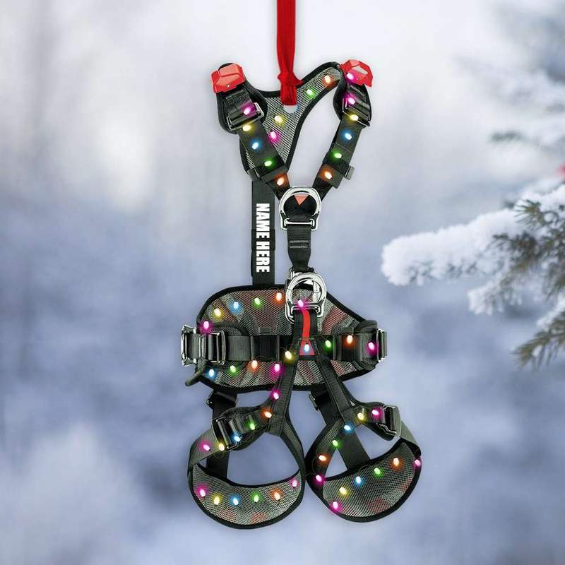 Personalized Climbing Belt Custom Shape Ornament