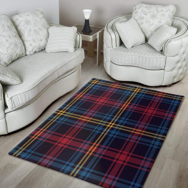 Tartan Print Area Rug