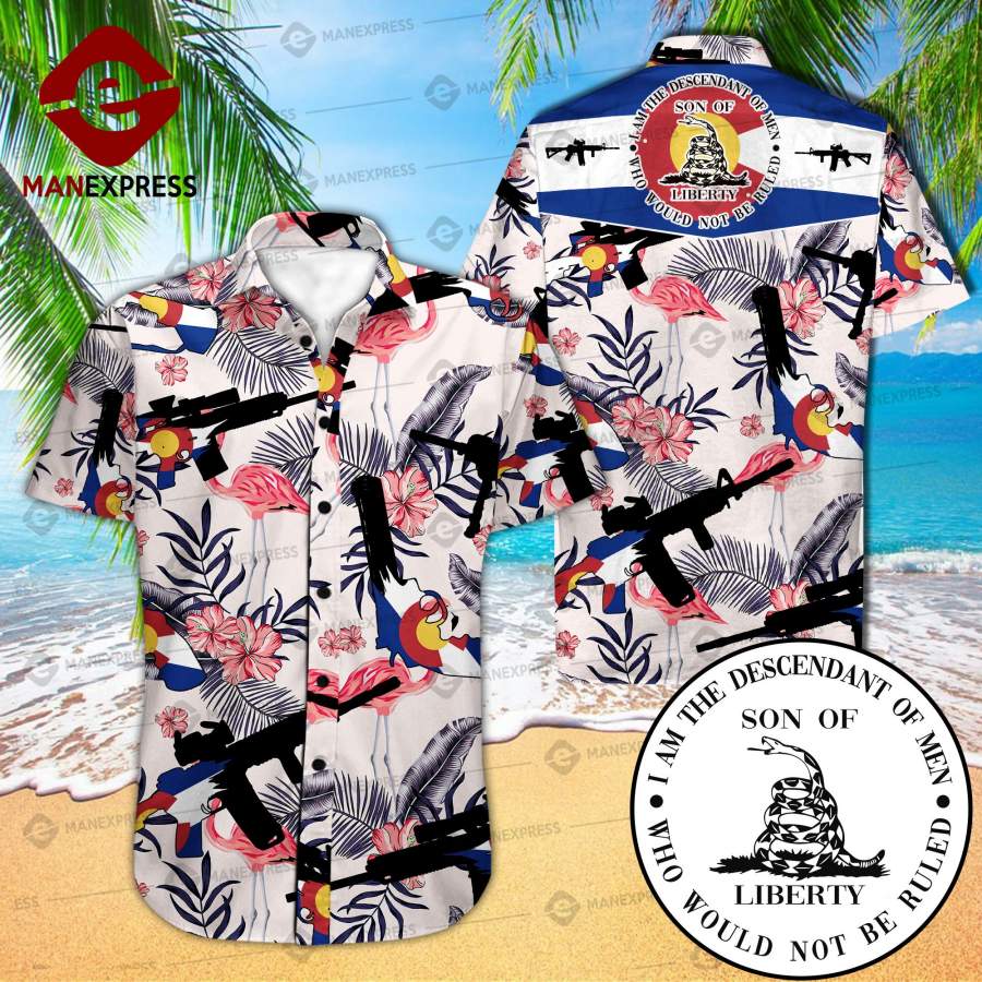 Colorado United Patriot Three Percenter Hawaiian Shirt Tak Ha104585