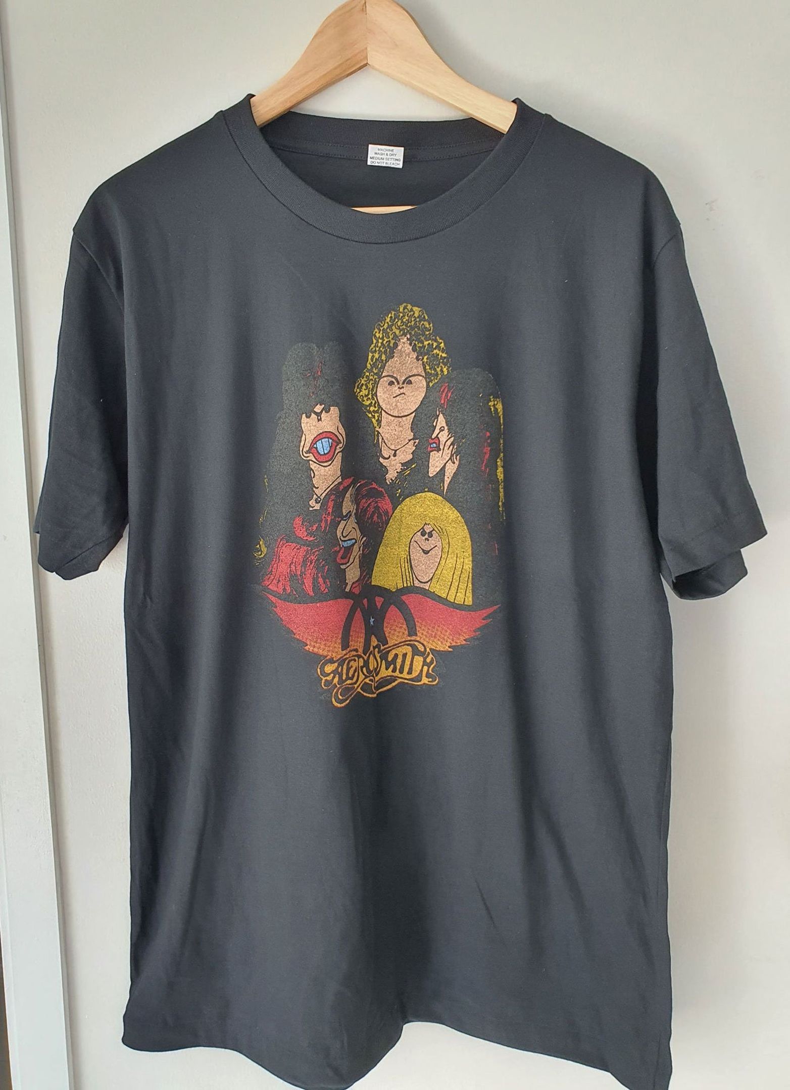 Aerosmith T-Shirt Vintage Look Retro T-Shirt L 21